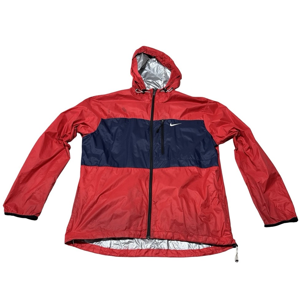 Nike Men's Unlined Lightweight Windbreaker Jacket *Flawed* Sz Large 23 x 28.5